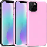 CaseHQ 2Pack Soft Case Compatible with iPhone 11 PRO MAX 6.5 Inch 2019 case Plastic PC Mobile Phone Cover Case with Matte Finish Coating Grip Cover Shock-Absorption Bumper and Anti-Scratch-Black+Pink