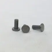 BOX OF 100 NEW 5/32 X 3/8" FLAT HEAD RIVET SOLID STEEL PLAIN FREE SHIP NH
