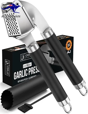 Garlic Press Stainless Steel Premium Professional Grade Garlic Mincer