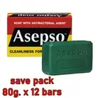 12x soap asepso antibacterial bar antiseptic skin original agent healthy 2 .8 oz