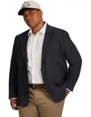 [Johnny Bigg] Heath Check Stretch Blazer in Steel