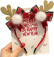[Generic] Cute Christmas Headbands For Girls, Headwear Holiday, Girls Photo Prop Booth Headbands For Christmas Party Supplies
