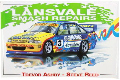 Lansvale Racing Team Poster Steve Reed Trevor Ashby Holden Commodore VP