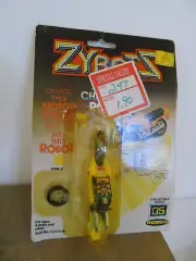 VINTAGE REMCO ZYBOTS ROBOT MOTORCYCLE TRANSFORMERS NEW- WORN PACKAGE