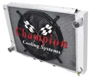 RC Champion 3 Row Radiator W/ 16" Fan for 1964 - 1966 Ford Thunderbird #CC64TB (for: Ford)