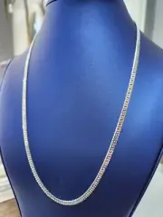 22" 4.5mm Silver 925 Sleek Miami cuban link chain Chain 14g