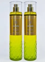 2 Bath & Body Works LEAVES Fine Fragrance Mist Body Spray 8 oz