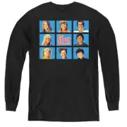 The Brady Bunch Kids Long Sleeve Shirt Family Framed Black Tee