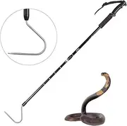 V-Cheetong 53 Inch Extensible Snake Hook,Reptile Corn Snake Ball Python Rattlesnake Handing Tool for Catching, Controlling, Or Moving Snakes,Stainless Steel and Aluminium Alloy 3-Section