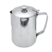 1000ml Stainless Steel Coffee Cup Mug Milk Frothing Pitcher Jug With Lid GL