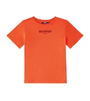 [Balmain Kids] Balmain Kids Cotton T-shirt Y 14 orange