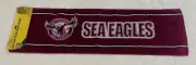 Vintage Cotton Bar Runner Towel w Manly Warringah Sea Eagle Pattern 2000 NRL NWT
