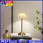 Nordic Pleated Table Lamp USB Charging Desk Reading Light for Home Decoration