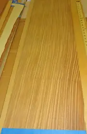 Afrormosia wood veneer 9" x 105" raw no backing 1/42" thickness Afromosia roll