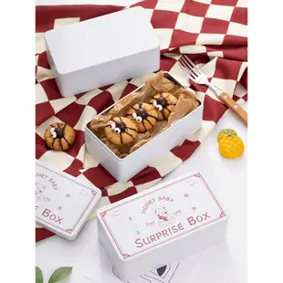 【現貨】【馬口鐵盒】曲奇餅乾包裝鐵盒 禮品白色鐵盒 馬口鐵盒 點心包裝鐵盒 空盒伴手禮盒