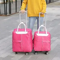 在飛比找樂天市場購物網優惠-萬向輪拉桿包女雙肩包手拖包飛機輪大容量行李包短途旅行袋行李箱