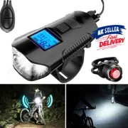 Bicycle Head Front Lights USB MTB Tail Smart Rechargeable Lamp Rear Bike Cycling