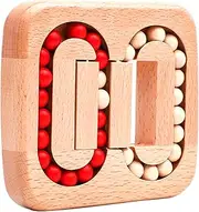 Fidget Puzzle, Fidget Spinner Cube, Rotating Fingertip Wood Puzzle, Bean Cube, Brain Teaser, Educational Matching Game for Kids & Adults Stress Anxiety Relief