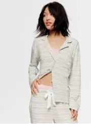 New Peter Alexander Stripe Bamboo Jersey PJ Set. Size XXS. RRP $139
