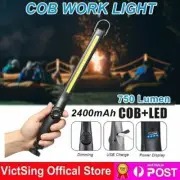 Rechargeable COB LED Hand Torch Flashlight Work Light Inspection Lamp Magnetic