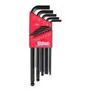 HEX KEY SET 13 PC BALL END SAE LNG .050-3/8IN. EKL13213 Brand New!