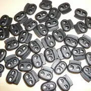 100 Mask Adjusters Spring Cord lock String Toggle 3/16" hole USA Ship