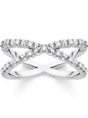 Thomas Sabo Ladies Ring TR2318-051-14-56 balls size 56
