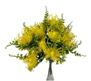 3 X Artificial Flower Pincushion Protea Flower Bunches/Home Decor