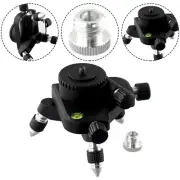 Level Base Adjustable Rotation Meter Tripod Bracket 1/4 Interface & Adapter New