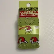 Primark Grinch Socks Set US6-10 Stole Christmas Seuss Santa Stripe Grinchmas New