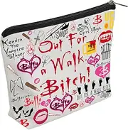 WZJHCL Buffy Inspired Makeup Pouch Bag Buffy Show Cosmetic Kit Bag Vampire Slayer Storage Pouch Bag Halloween Party Gift, B, Fashion