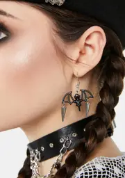 Claws Out Bat Earrings