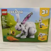 LEGO CREATOR 3-in-1 31133 White Rabbit - Brand New In Factory-Sealed Box