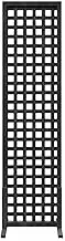 Outdoor Partition Screens,Plant Support Frame,Freestanding Decorative Screen,Portable Room Partition,for Backyard Patio(Black,30x120cm)