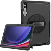 Armor-X (RIN Series) RainProof Military Grade Rugged Tablet Case With Hand Strap, Shoulder Strap & Kick Stand For Samsung Galaxy Tab S9+/ S10+ (SM-X810 / X816 / X820/ X826B) [RIN-SS-X810-SX]