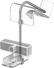 Geekria Acrylic Center Screen/Mid Webcam Stand, Place Webcam Anywhere on Monitor, Laptop Screen, Compatible with Logitech MX Brio, C920x, C922, C930 Webcams (Transparent)