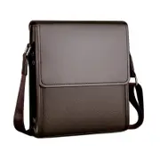 OSKA Men's Genuine Leather Shoulder Bag - Brown