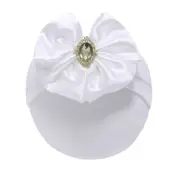 Newborn Baby Headband Big Bow Turban Hair Bowknot Rhinestone Head Wraps