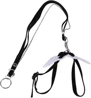 Generic Adjustable Harness Reptile Leash Dragon Lizard Leash Harness Leopard Tortoise Leash Small Squirrel Harness Animal Terrarium Reptile Reptiles Rat Lizard Tortoise Harness Strap Black