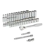 Milwaukee 3/8 In. Drive 56 Pc. Ratchet & Socket Set - SAE & Metric