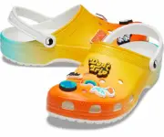 Free & Easy x Crocs Multicolor Clog, RARE Ltd Edition Jibbitz, Size W9/M7