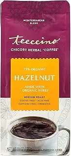 Teeccino All Purpose Grind Hazelnut Medium Roast Chicory Herbal Coffee 312 g