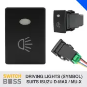 DRIVING LIGHTS (Symbol) BLUE LED Push Switch Suit ISUZU D-MAX MU-X 3rd GEN Dash