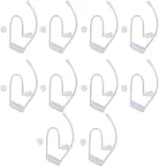 MUNEFE 10 Pack Acoustic Coil Tube, Walkie Talkie Acoustic Tube Earpiece, Walkie Resistant Clear Tube for Walkie Talkie Earpiece and Two Way Radios Headset