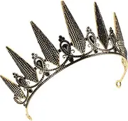 [FOMIYES] Bride Crown Headband for Bridal Wedding Bridal Crown Bride Tiara Crown Fairy Crown Tiara Headband for Bridal Birthday Crown Tiara