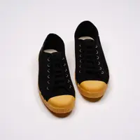 在飛比找蝦皮商城優惠-CIENTA 西班牙帆布鞋 J74020 01 黑色 黃底 