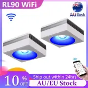 2PCS PopBloom RL90 WiFi Marine Aquarium LED Light 80-120cm Reef Coral Aquarium