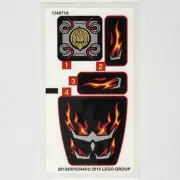 LEGO STICKER SHEET 70222 Tormak's Shadow Blazer Legends of Chima Stickers Decals