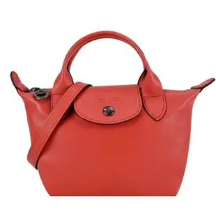 LONGCHAMP LE MINI PLIAGE CUIR系列小羊皮迷你短把兩用水餃包