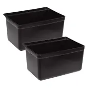 NNEAGS 2X Small Food Trolley Utility Cart Waste Storage Bin